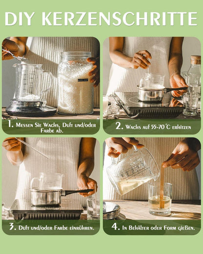 Premium Sojawachs Kerzenwachs 100% Natürlich für Kerzenherstellung 5KG