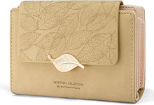 Damen Geldbörse Kunstleder Kleine Brieftasche Zipper Münzfach Solid