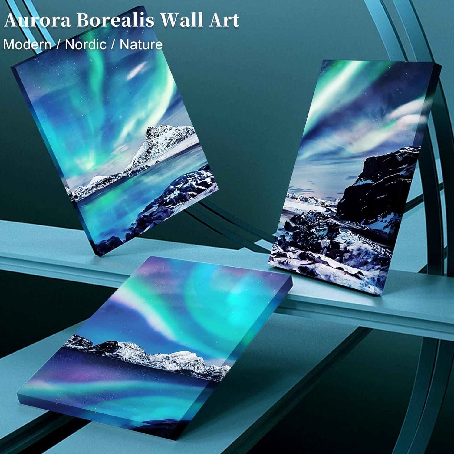 Aurora Borealis Norwegen Leinwandbilder 40x30 cm