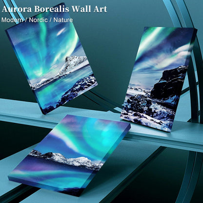 Aurora Borealis Norwegen Leinwandbilder 40x30 cm