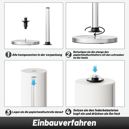 Küchenrollenhalter stehend elastische Struktur saugnapf 27-29 cm