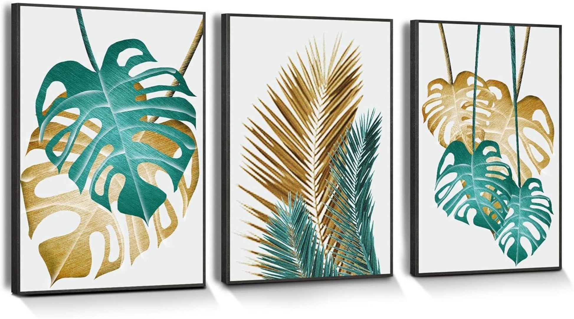 Pflanzen Bilder Mit Rahmen Schwarz Wandbild Wohnzimmer Moderne Deko