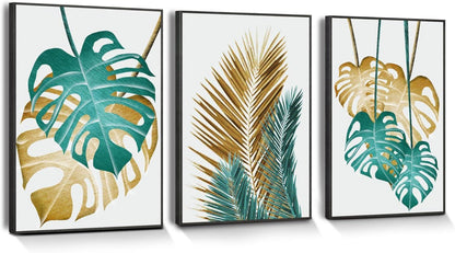 Pflanzen Bilder Mit Rahmen Schwarz Wandbild Wohnzimmer Moderne Deko