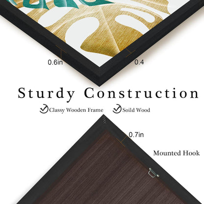 Pflanzen Bilder Mit Rahmen Schwarz Wandbild Wohnzimmer Moderne Deko