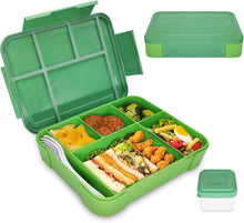 Brotdose mit Fächern 1300ml Auslaufsicher Bento Lunchbox Kinder