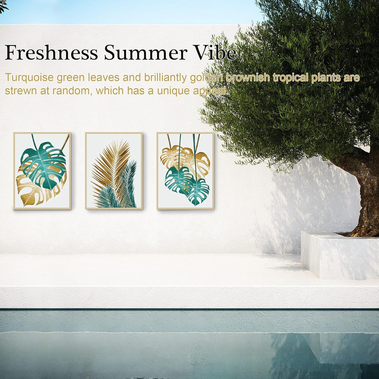 MHARTK66 Pflanzen Bilder Mit Rahmen Holz Wandbild Wohnzimmer Schlafzimmer 40x30