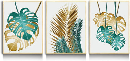 MHARTK66 Pflanzen Bilder Mit Rahmen Holz Wandbild Wohnzimmer Schlafzimmer 40x30