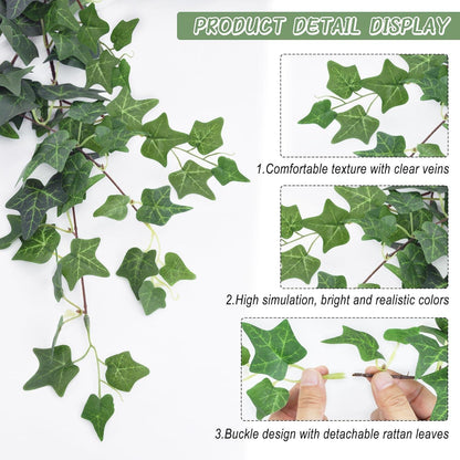 Künstlicher Efeu Girlande Grün 200cm Deko Hängepflanze