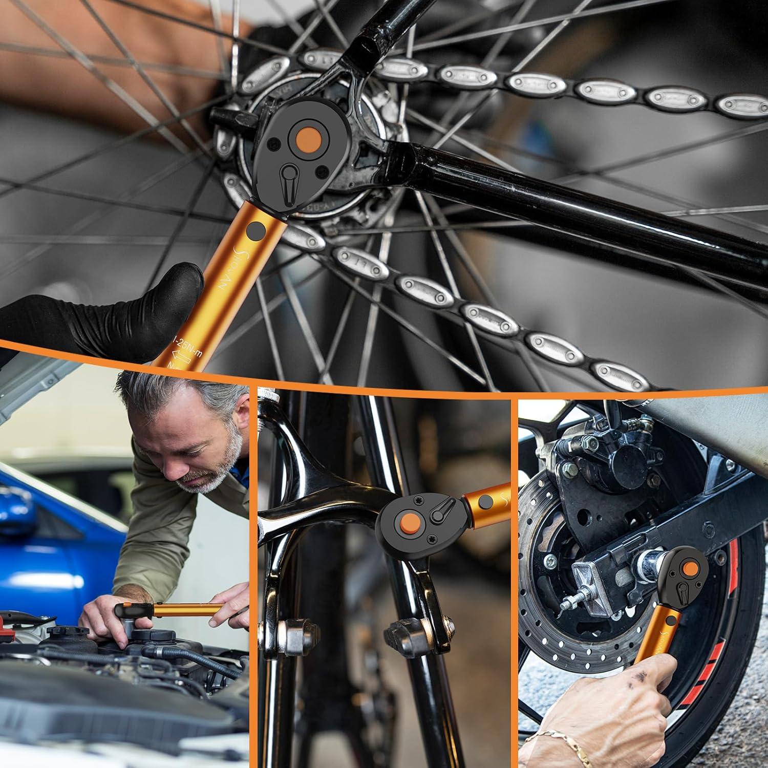 Drehmomentschlüssel Fahrrad Set 1/4 Zoll 1-25 Nm Ratsche