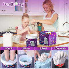 3D Handabdruck Set für Paare - Gipsabdruck Geschenk Set