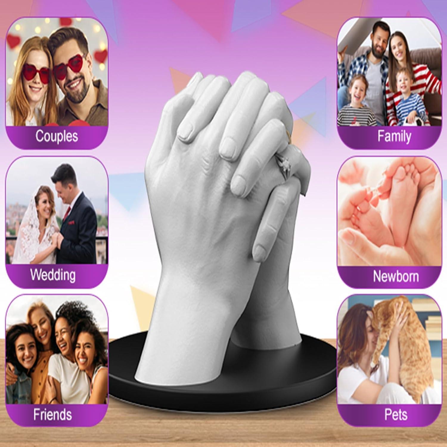 3D Handabdruck Set für Paare - Gipsabdruck Hände Pärchen Geschenke