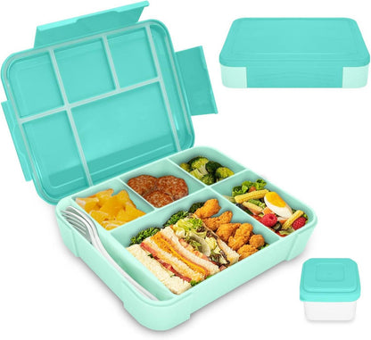 Brotdose Kinder mit Fächern auslaufsicher Bento Box 1300ml