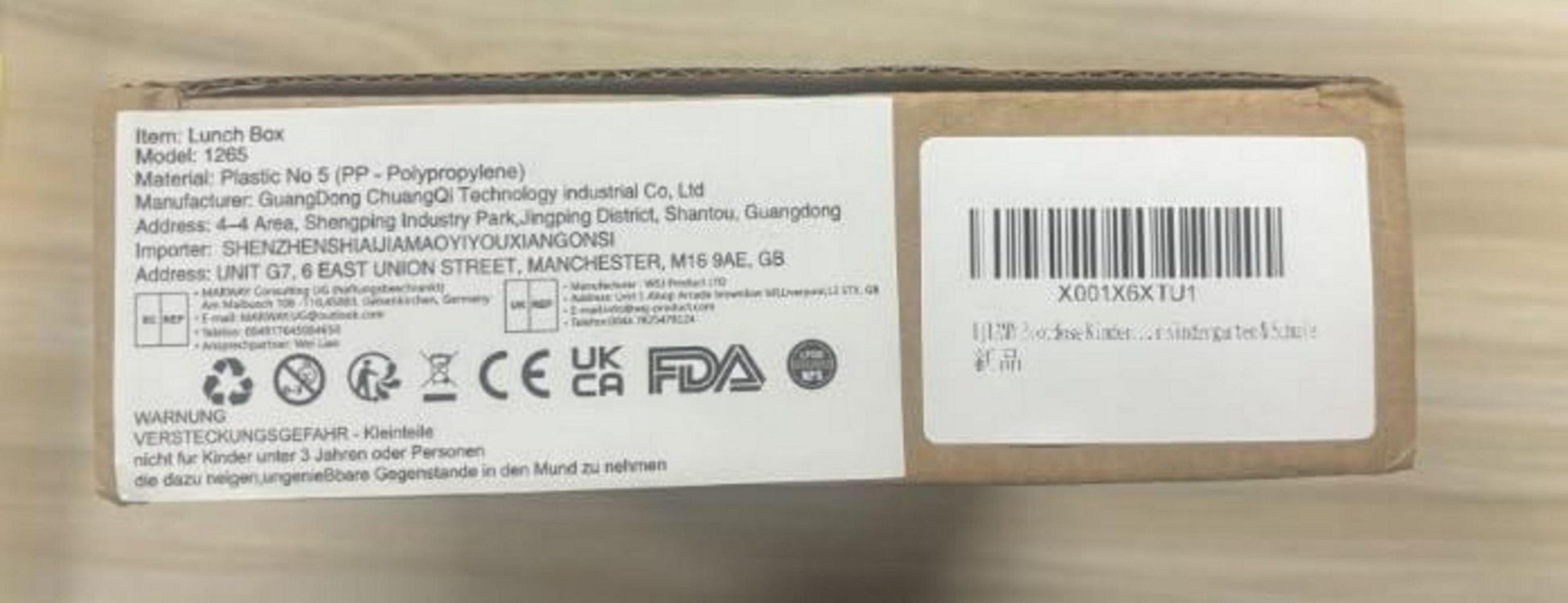 IJIAMY Brotdose Kinder mit Fächern 1300ml Auslaufsicher Bento Box