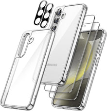 Samsung Galaxy S24+ 5G Hülle mit Glas Schutzfolie & Kameraschutz
