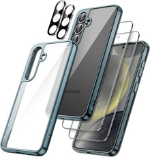 5-in-1 Hülle für Samsung Galaxy S24+ 5G mit Gehärtetem Glas