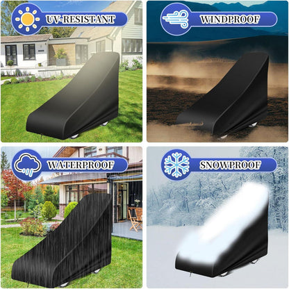 Rasenmäher Abdeckung wasserdicht 140x56x103cm Oxford Schwarz