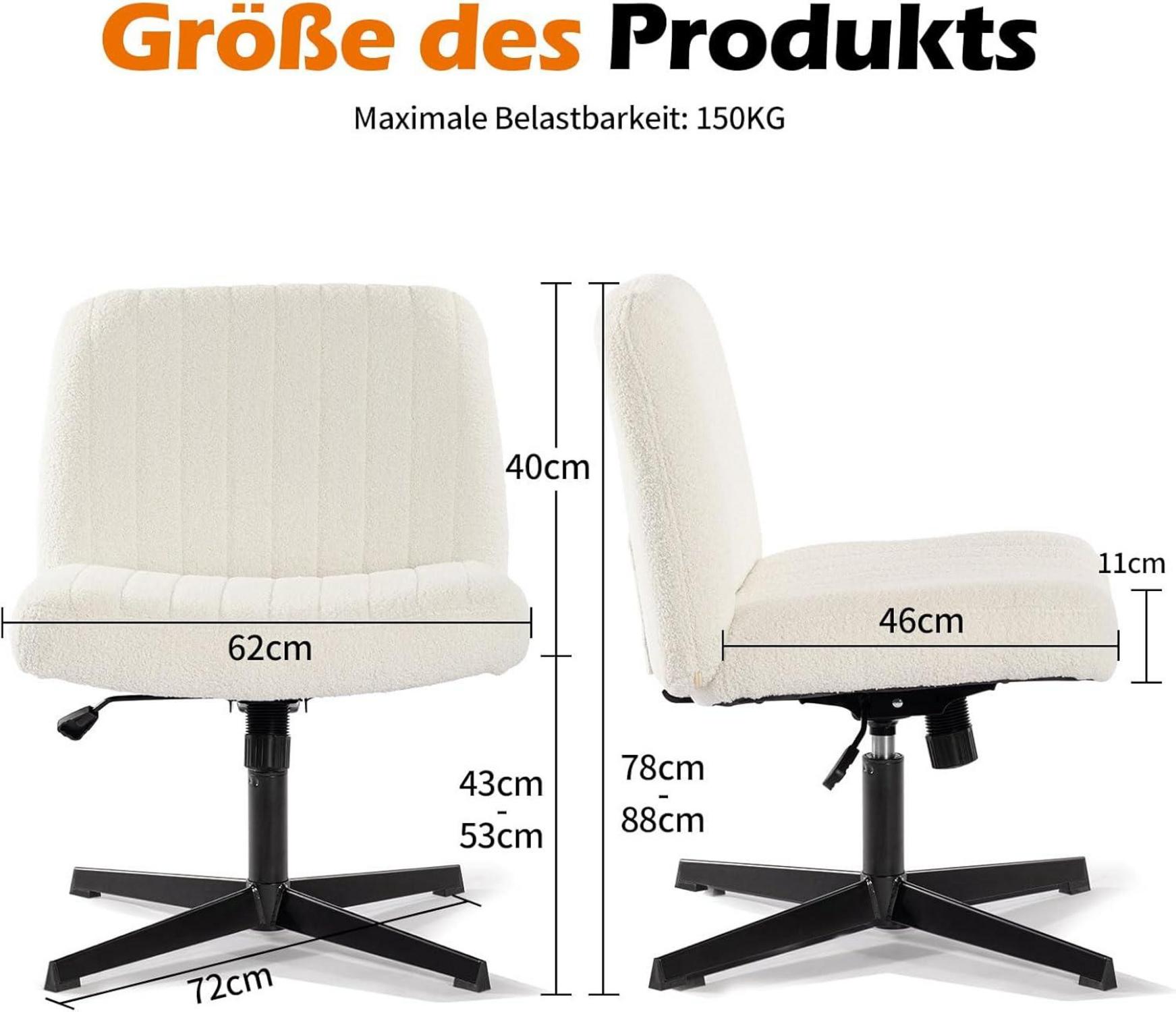 Bürostuhl Armlehnen Höhenverstellbar Schreibtischstuhl 150KG