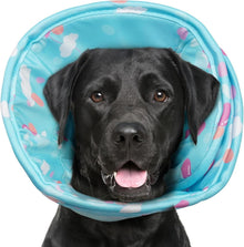 Weiche Leckschutz Hund Verstellbarer Halskrause Hund Blau
