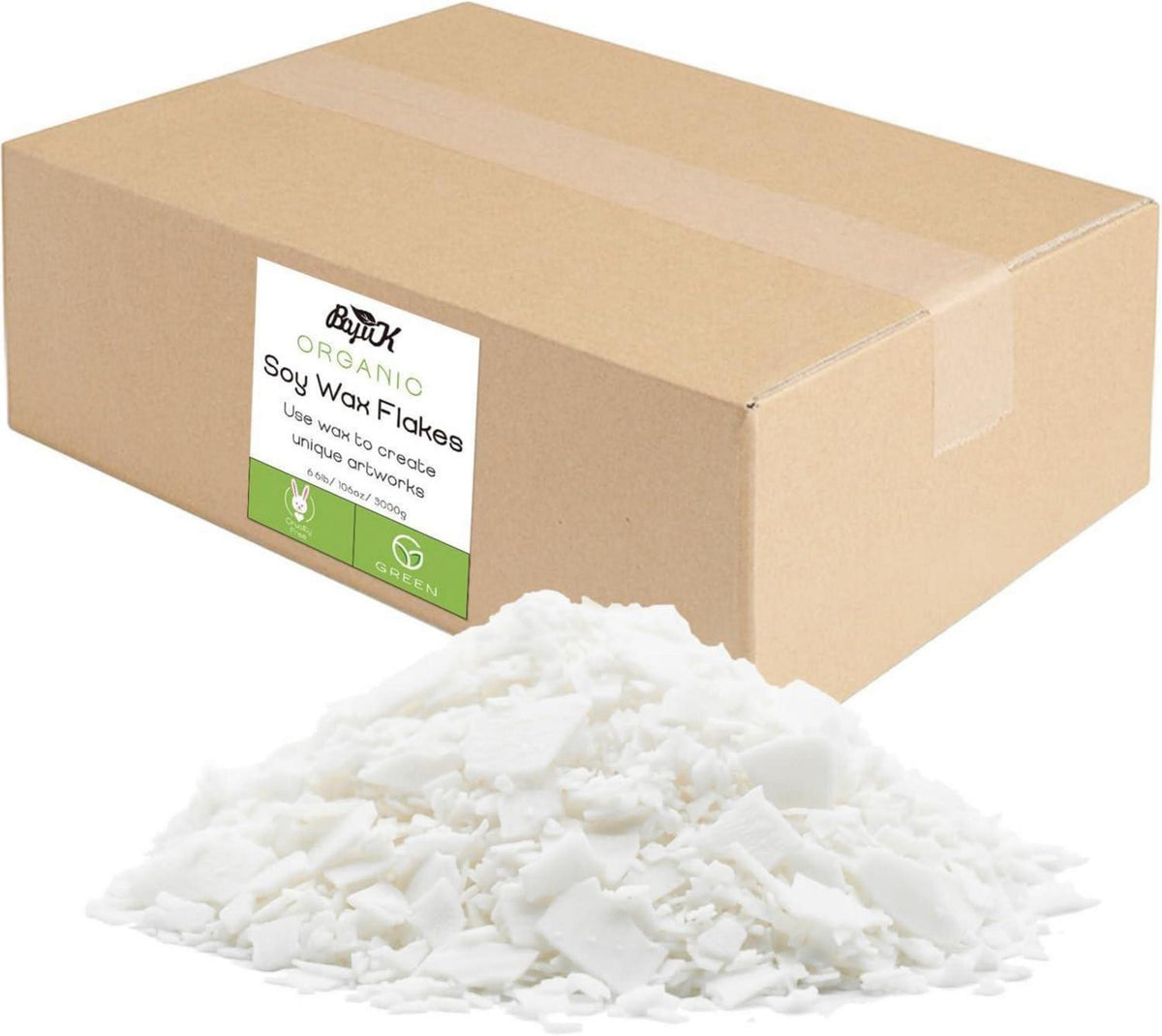 3kg Natürliche Sojawachsflocken für Kerzenherstellung Bio-Qualität