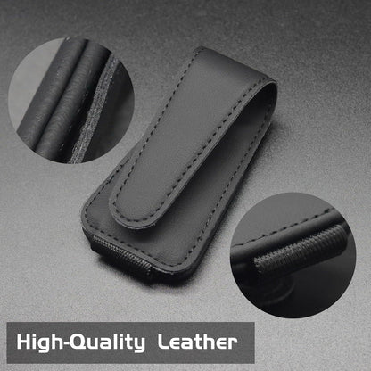 Anwlki Auto Sonnenbrillenhalter Schwarz Leder 2er Pack