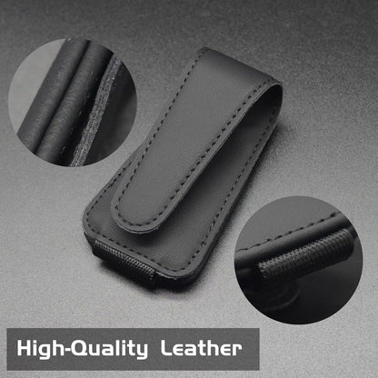 Auto Brillenhalterung Sonnenblende 2 Packungen Magnetisch Leder Schwarz