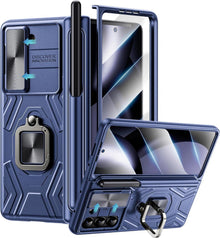 Samsung Galaxy Z Fold 5 Hülle Displayschutz 360° Ständer Kamera Cover
