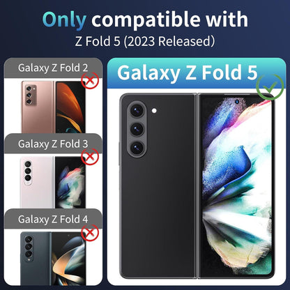 WSKEN Samsung Galaxy Z Fold 5 Hülle mit S Pen Halter & Displayschutzfolie