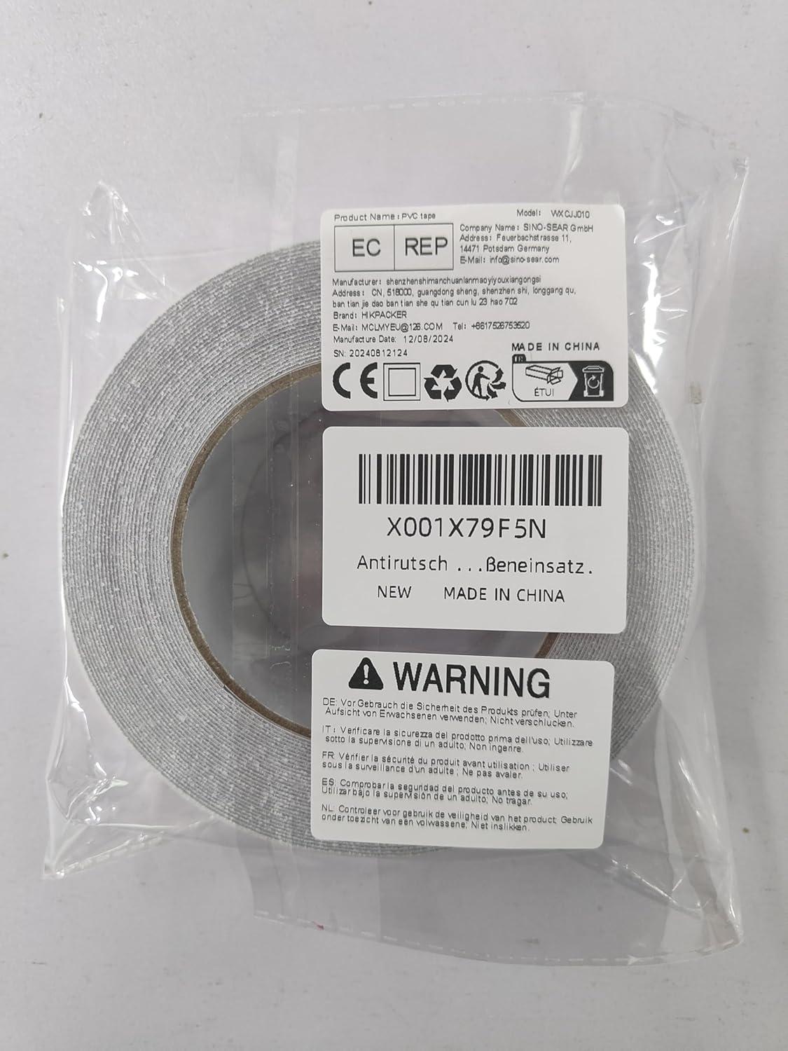 Antirutsch Klebeband 5cm*10m Transparent Selbstklebend für Treppe und Außeneinsatz