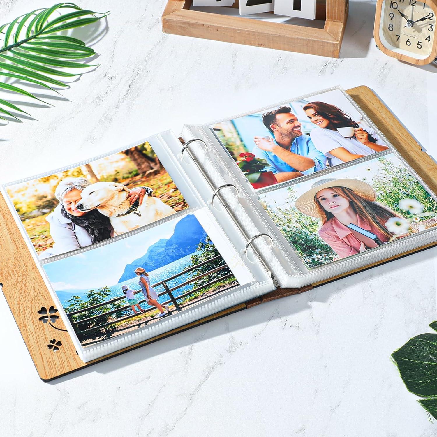 ZEEYUAN Fotoalbum Einsteckalbum 10x15cm Hardcover 200 Fotos