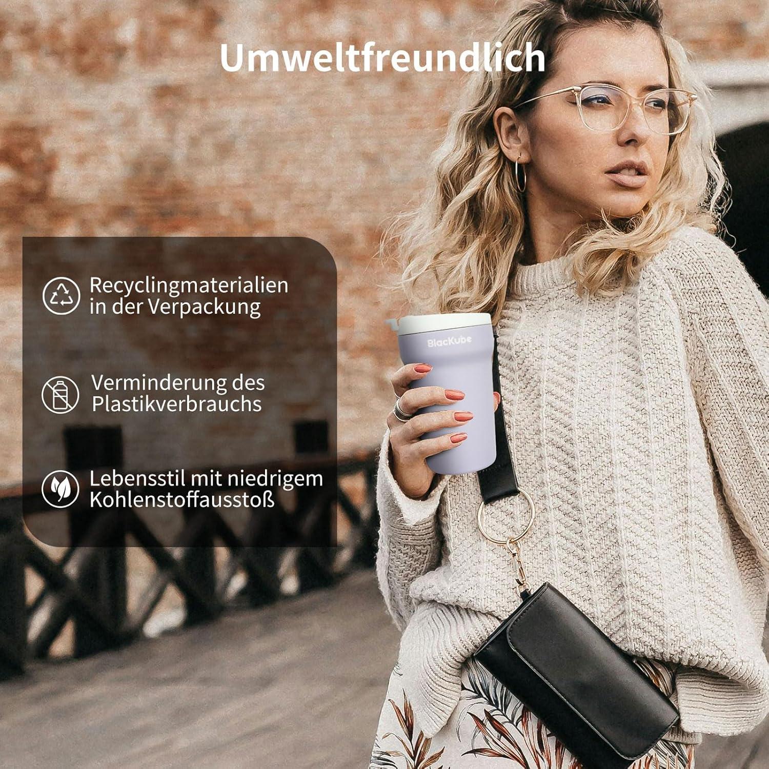 Thermo Kaffeebecher-to-go 380ml BPA-frei isoliert Edelstahl