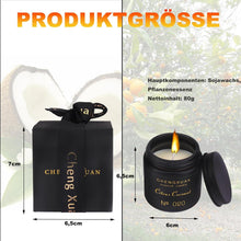 Partner Duftkerzen im Glas Zitrus Kokos Schwarz 80g