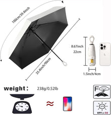 Mini Faltender Regenschirm UV-Schutz kreativer Ringgriff