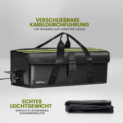 Feuerfeste Ebike Akkutasche – Sicherer Transport & Laden