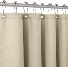 Leinen Duschvorhang mit Metallringen Anti Schimmel wasserdicht