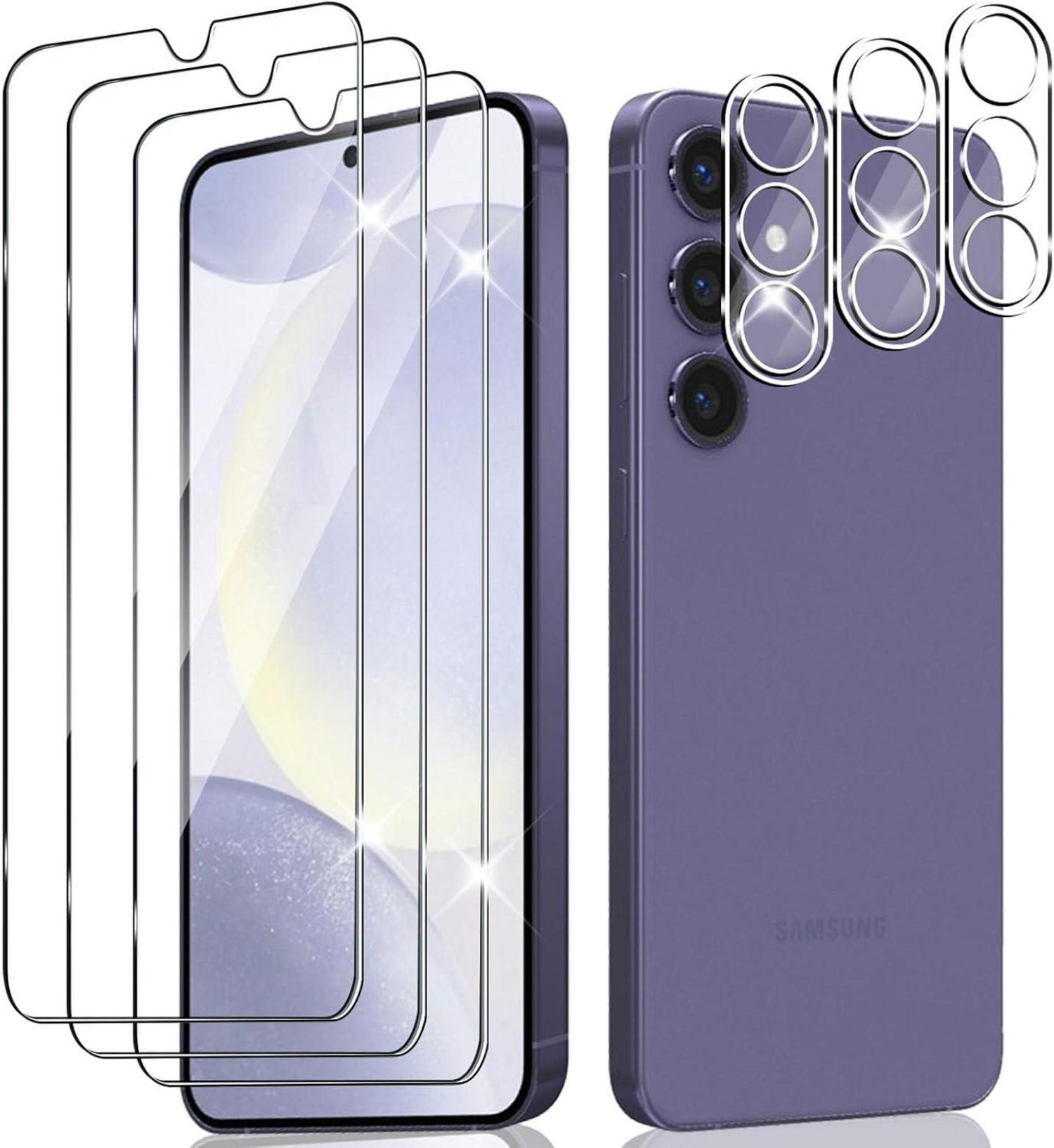 Schutzfolie Glas für Samsung Galaxy S24 Plus 3 Stück Anti-Kratzen