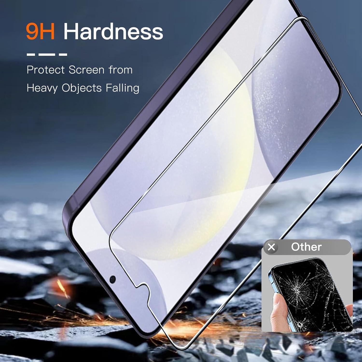 Schutzfolie Samsung Galaxy S24 Plus 3er Pack Panzerglas 9H Härte