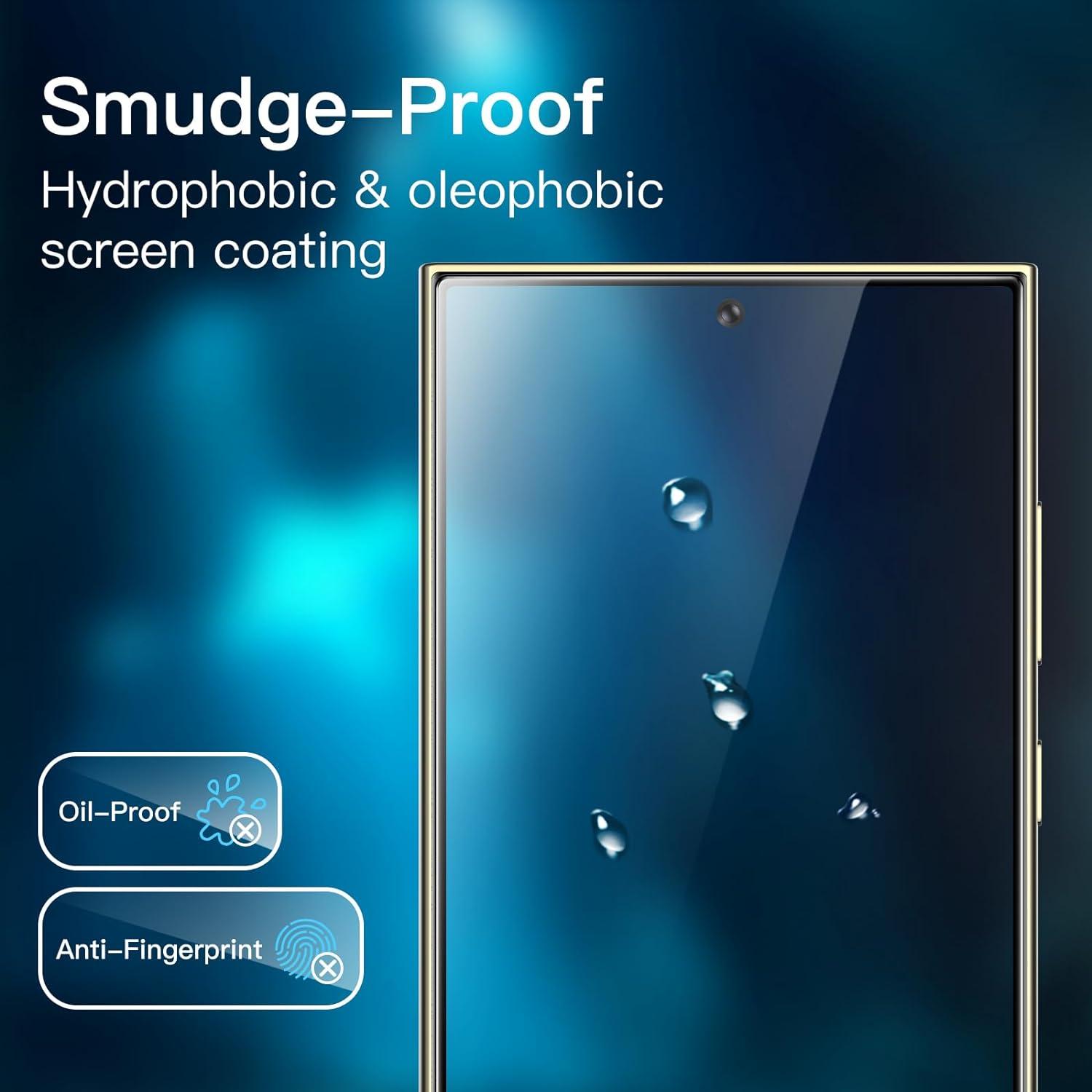 Samsung Galaxy S24 Ultra 6,8 Zoll Schutzfolie Gehärtetes Glas 3 Stück