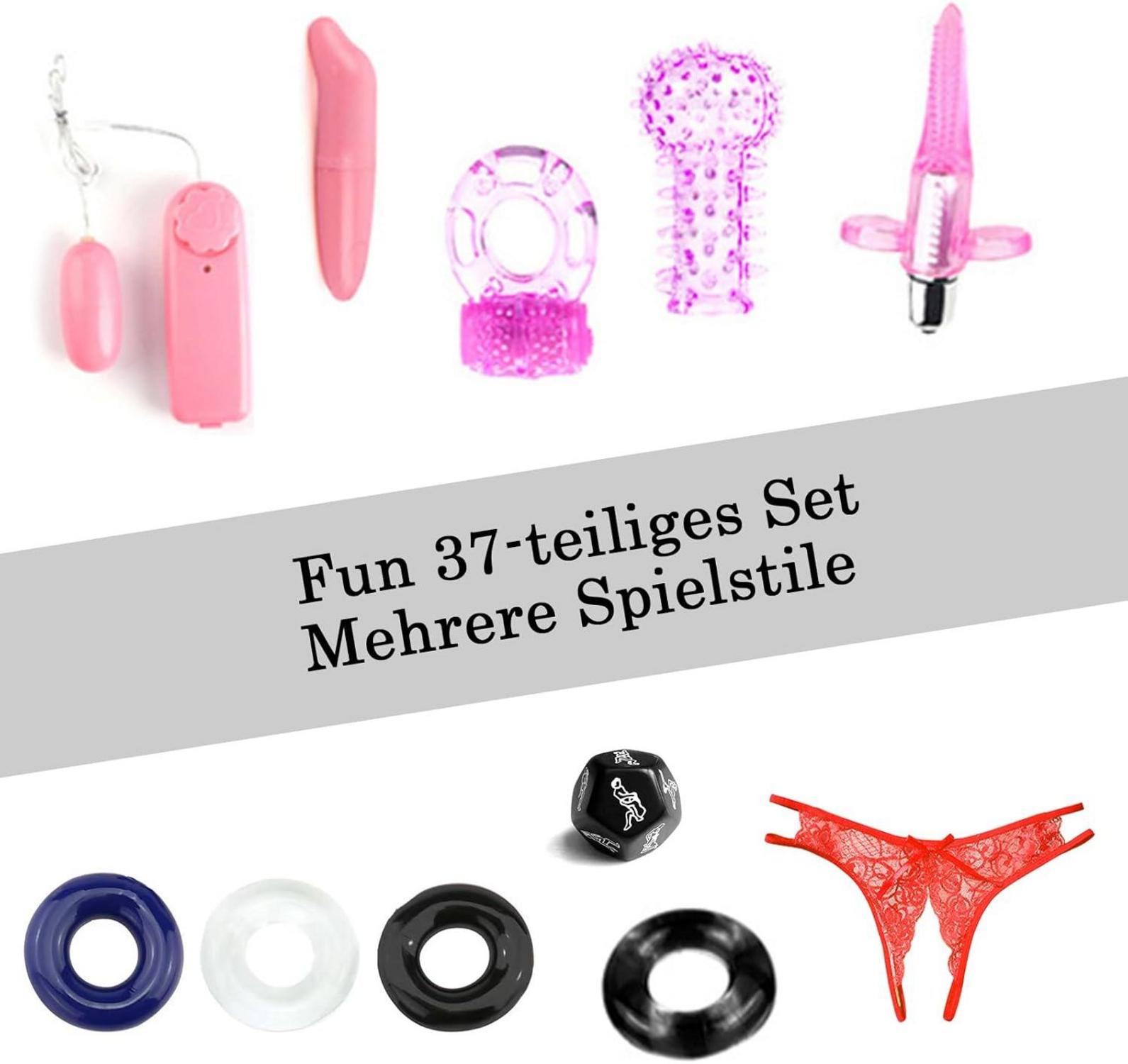 Bondageset BDSMAGE Fesseln Sexspielzeug 39-teilig SM Fesselset Paare Rot