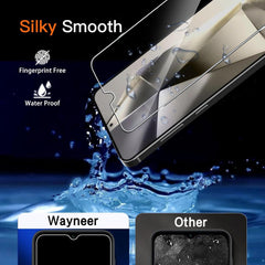 Wayneer Panzerglas Schutzfolie mit Rahmen für Samsung Galaxy