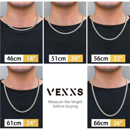 Herren Panzerkette 18K Gold beschichtet, 5mm, 66cm
