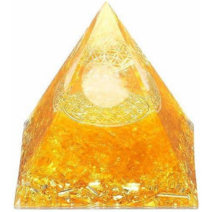 Citrin Pyramide Heilkristall 2,4 Zoll für Meditation & Wohlbefinden