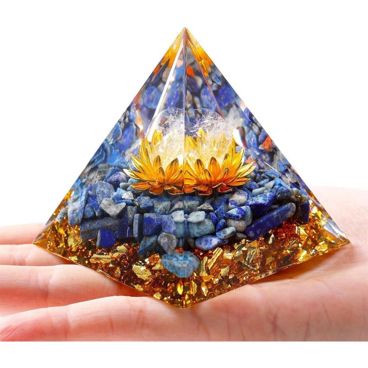 Lapislazuli Pyramide Heilkristall 2.4 Zoll für Meditation & Reiki