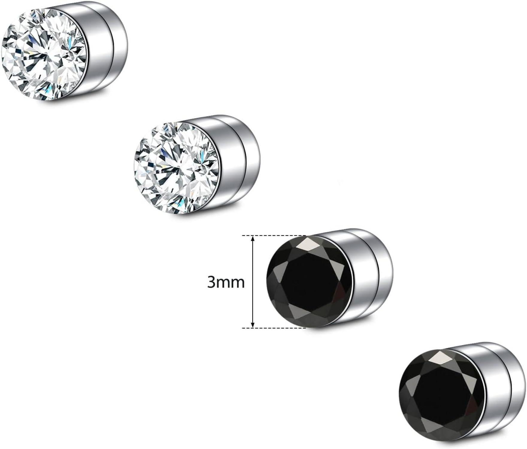 16G Fake Nasenpiercing Magnet Septum Schwarz Chirurgenstahl