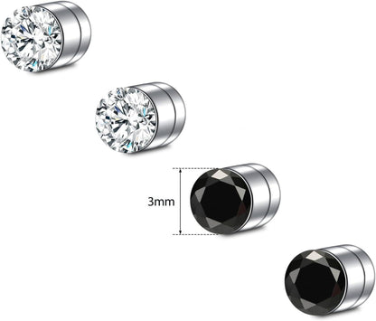 16G Fake Nasenpiercing Magnet Septum Schwarz Chirurgenstahl