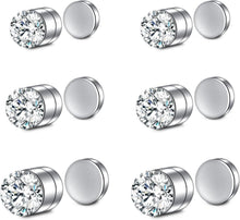 Fake Nasenpiercing Set 6 Paar Magnet Septum Piercing Schwarz 316L