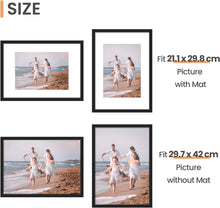 Bilderrahmen A3 Schwarz 3er Pack 29,7x42 cm Picture Frame