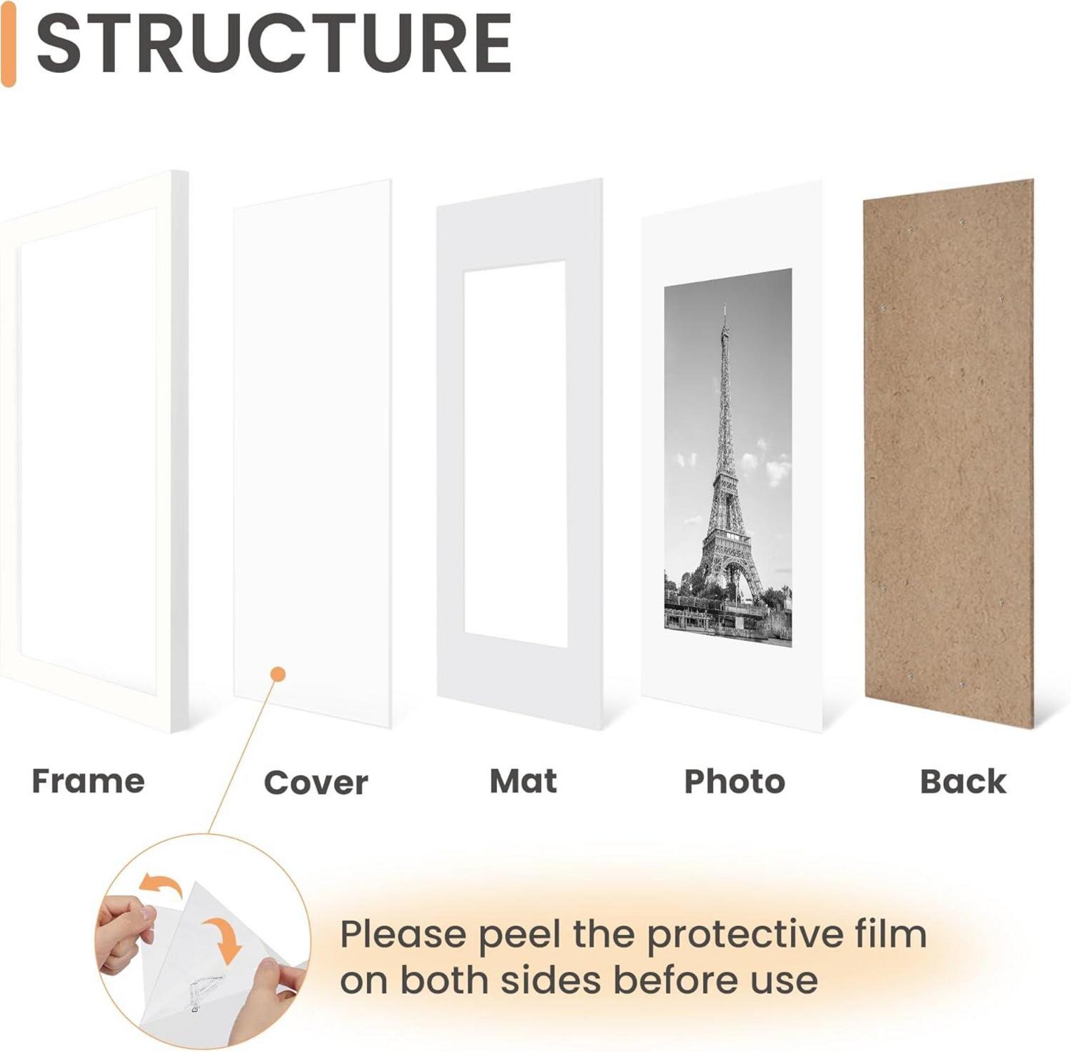 Bilderrahmen Set A3 Weiß Picture Frame 29,7x42 cm 3er Pack