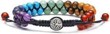 Chakra Armband mit 7 Edelsteinen und Lebensbaum-Armband