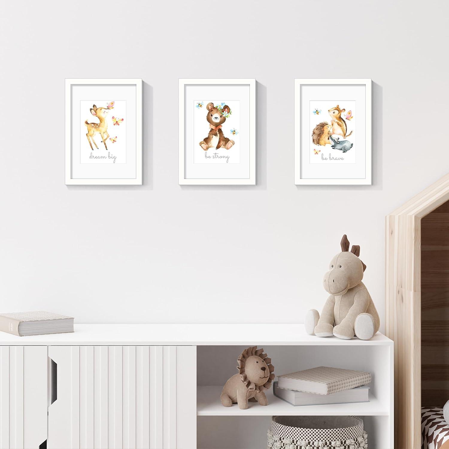 3er Pack Bilderrahmen A4 Weiß für Fotos Bilder Poster 21x29.7cm