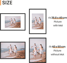 Bilderrahmen 40x60 Schwarz 3er Set Fotorahmen Foto Poster